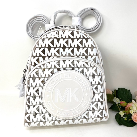 Michael Kors Abbey Backpack Transparent White - Picture 6 of 7